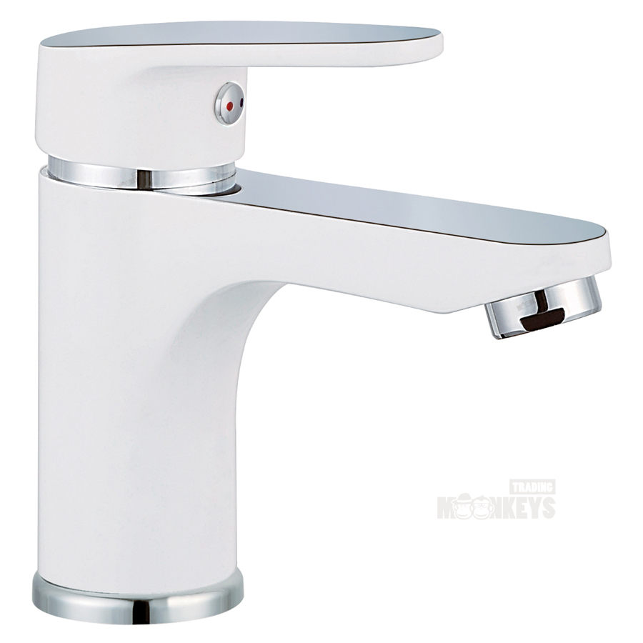 Waschtischarmatur Einhandmischer Waschbecken Armatur Wasserhahn Weiß